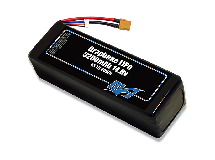 A MaxAmps Graphene LiPo 5200mAh 4S 14.8 volt battery pack
