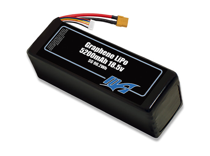 A MaxAmps Graphene LiPo 5200mAh 5S 18.5 volt battery pack