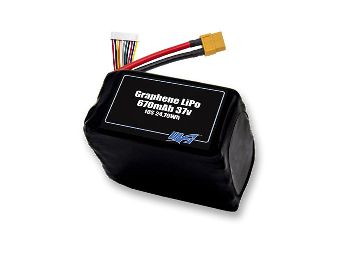 Graphene LiPo 670 10S 37v Battery Pack
