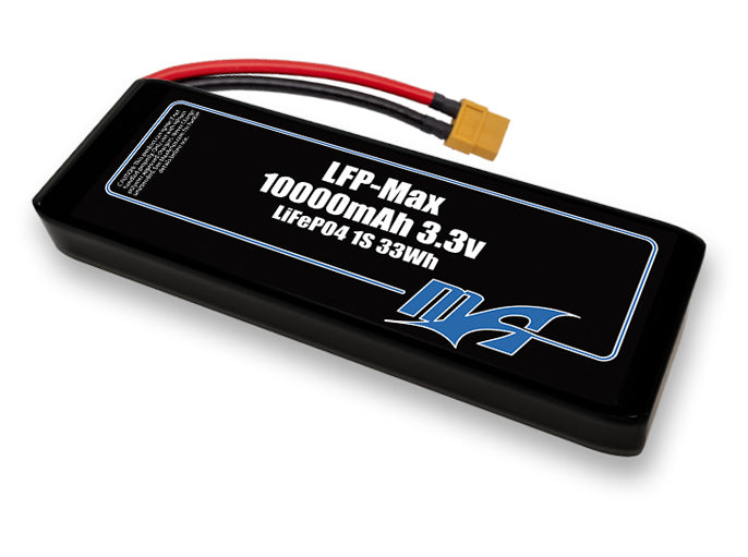 LFP-Max LiFePO4 10000 1S2P 3.3v Battery Pack