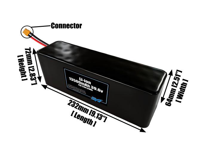 Li-ion 13500mAh 11S3P 39.6v Battery Pack