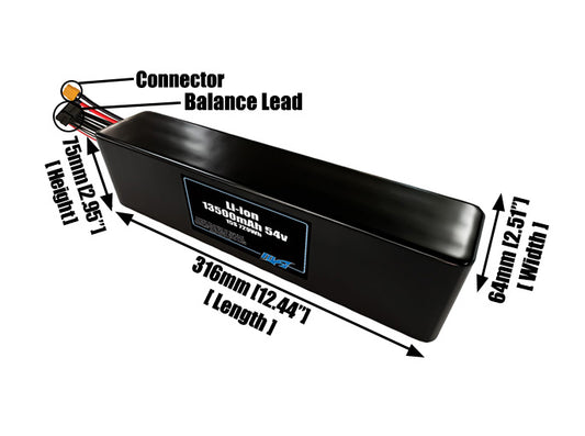 Li-ion 13500mAh 15S3P 54v Battery Pack