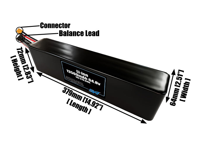 Li-ion 13500mAh 18S3P 64.8v Battery Pack