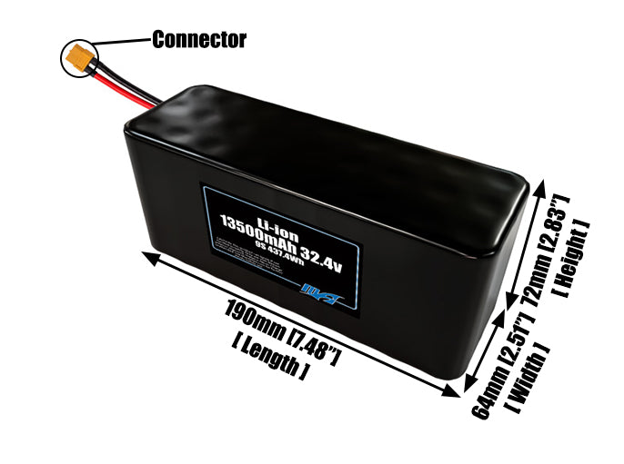 Li-ion 13500mAh 9S3P 32.4v Battery Pack