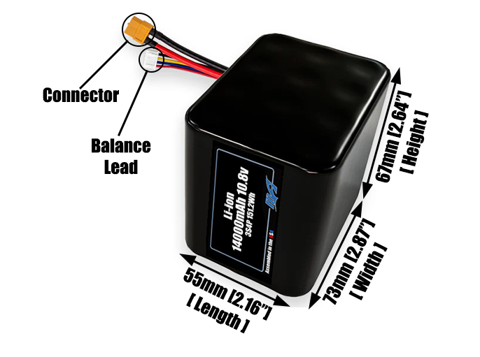 Li-ion 14000mAh 3S4P 10.8v Battery Pack