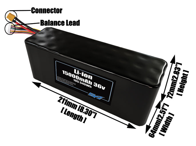 Li-ion 15000mAh 10S3P 36v