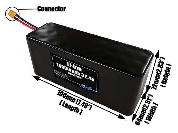 Li-ion 15000mAh 9S3P 32.4v