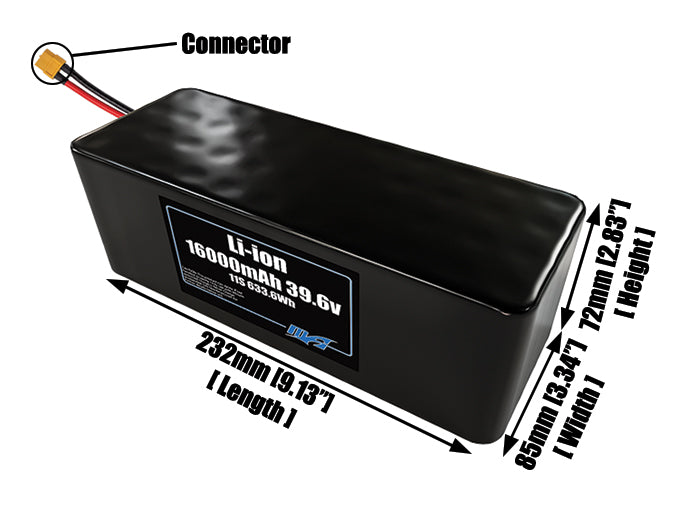 Li-ion 16000mAh 11S4P 39.6v