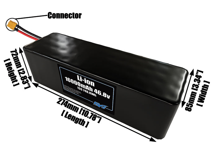 Li-ion 16000mAh 13S4P 46.8v