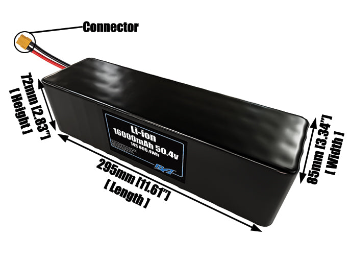 Li-ion 16000mAh 14S4P 50.4v