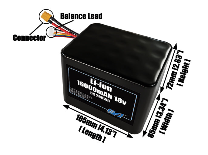 Li-ion 16000mAh 5S4P 18v