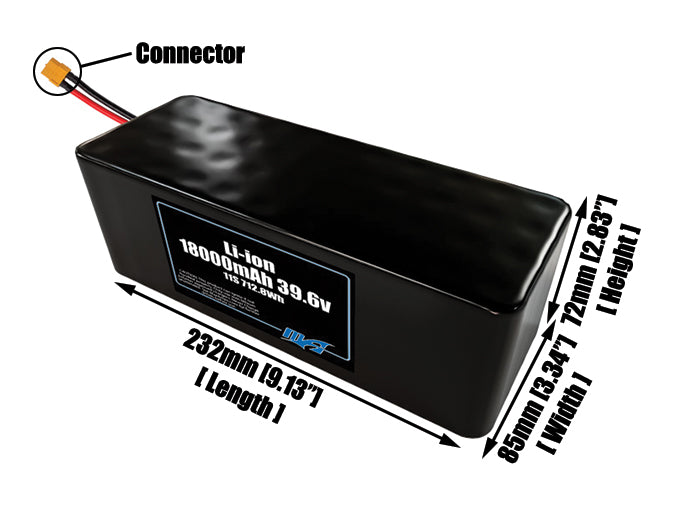 Li-ion 18000mAh 11S4P 39.6v