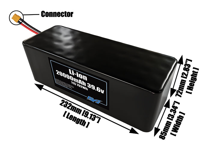 Li-ion 20000mAh 11S4P 39.6v