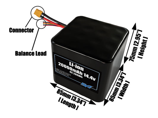Li-ion 20000mAh 4S4P 14.4v Battery Pack