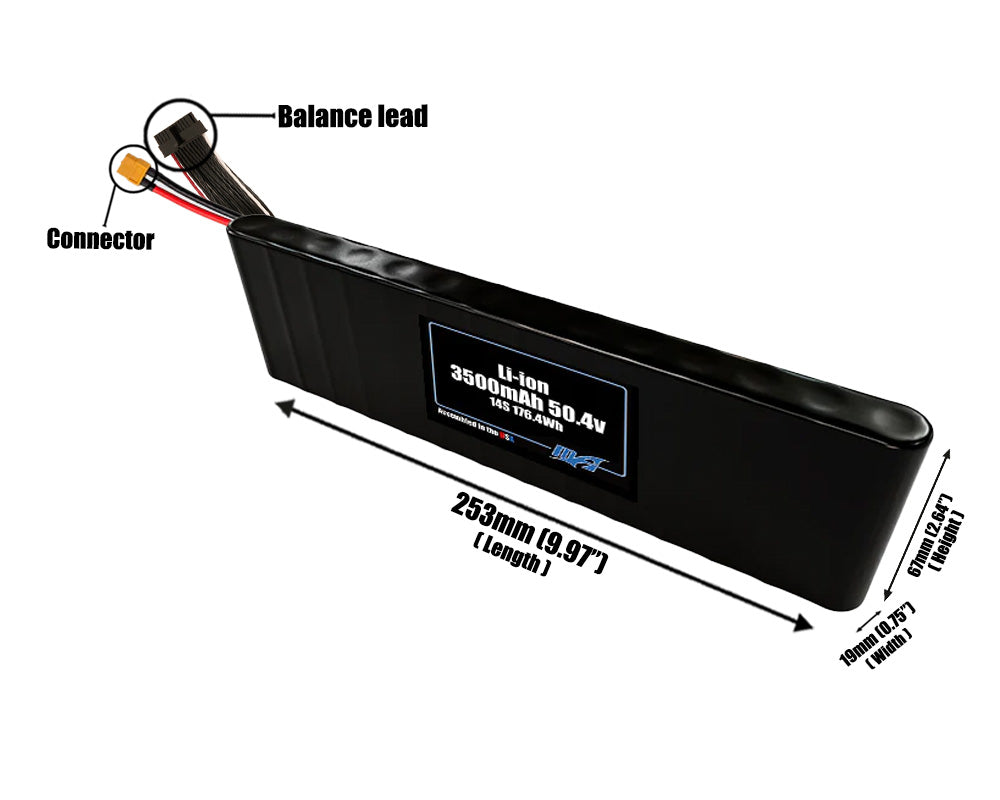 Li-ion 3500mAh 14S1P 50.4v Battery Pack