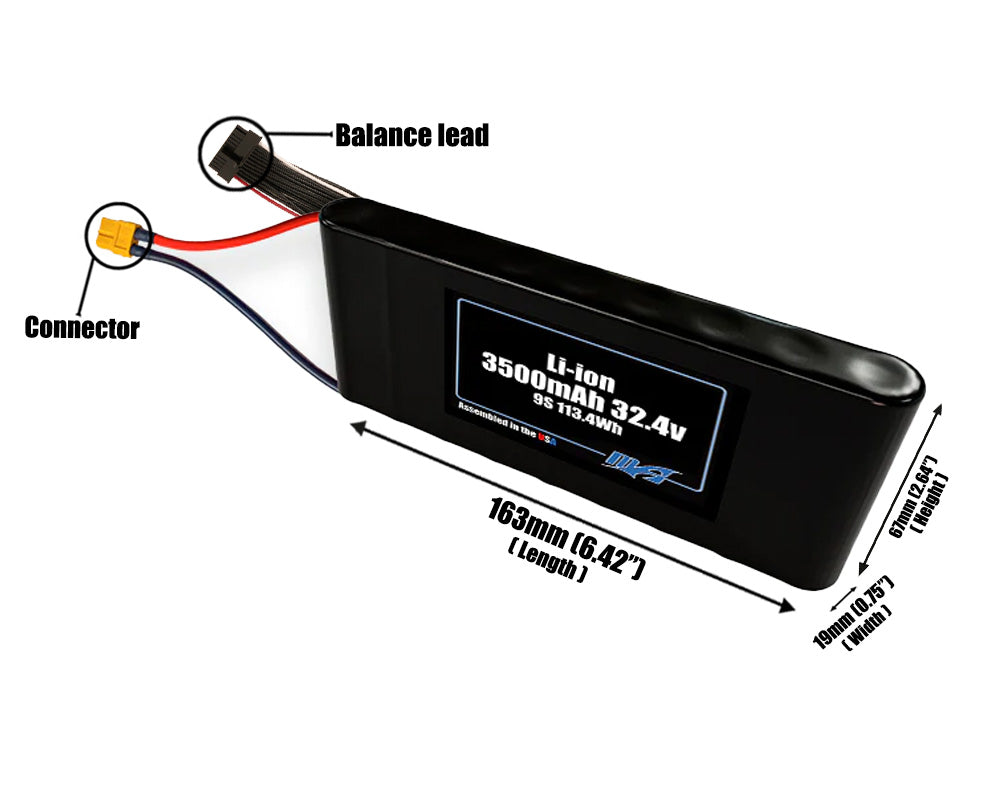 Li-ion 3500mAh 9S 32.4v Battery Pack