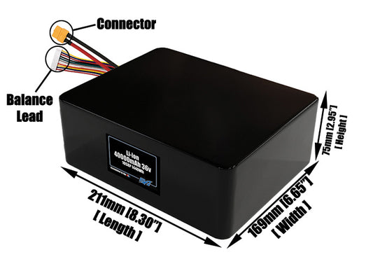 Li-ion 40000mAh 10S8P 36v