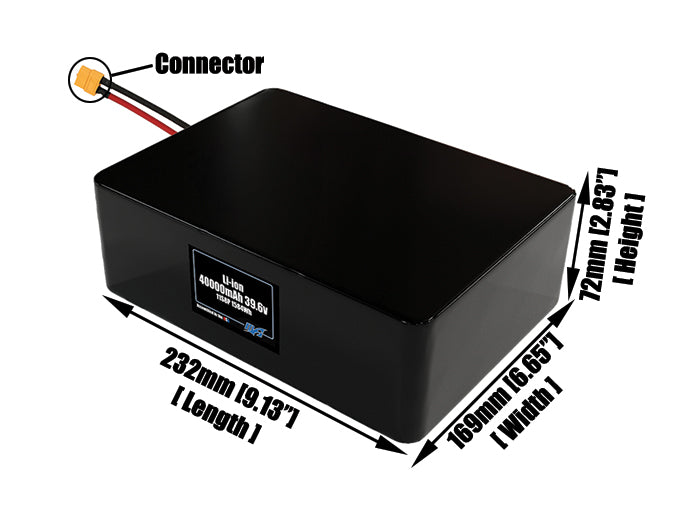 Li-ion 40000mAh 11S8P 39.6v