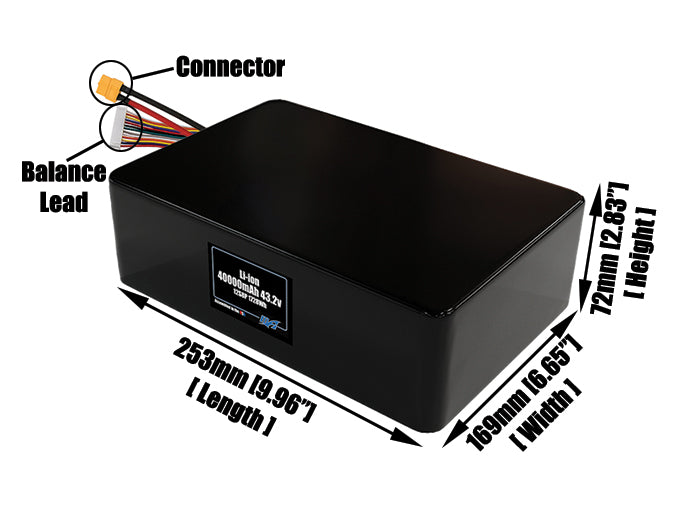 Li-ion 40000mAh 12S8P 43.2v