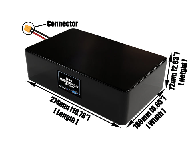 Li-ion 40000mAh 13S8P 46.8v