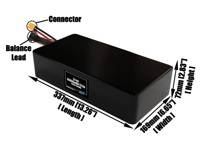 Li-ion 40000mAh 16S8P 57.6v