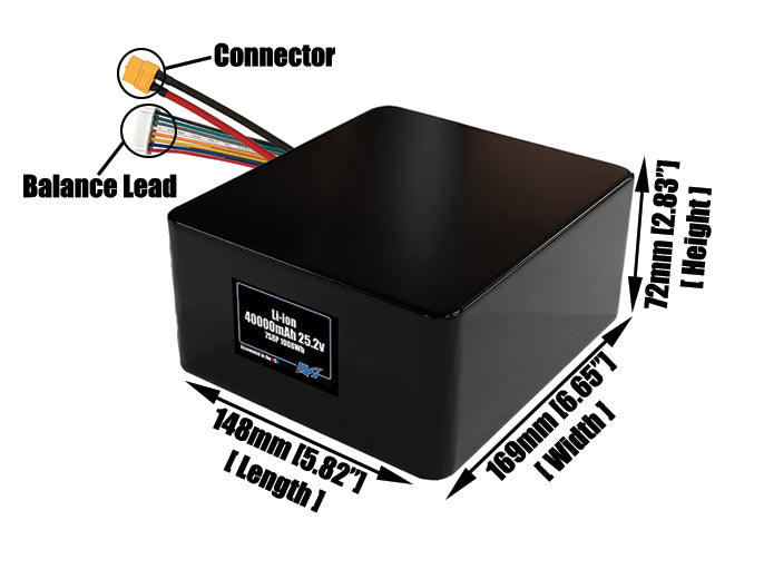 Li-ion 40000mAh 7S8P 25.2v