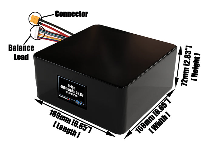 Li-ion 40000mAh 8S8P 28.8v