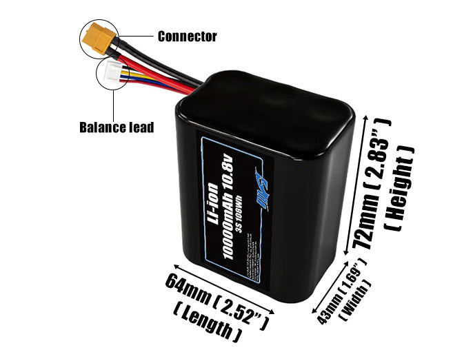 Li-ion 10000mAh 3S2P 10.8v