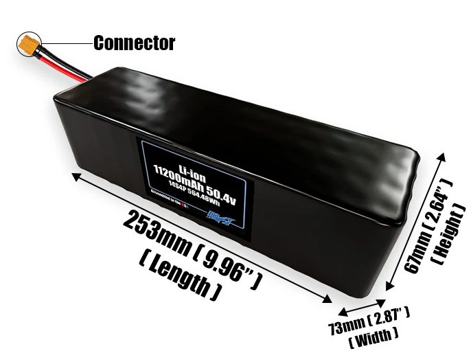 Li-ion 11200mAh 14S4P 50.4v Battery Pack