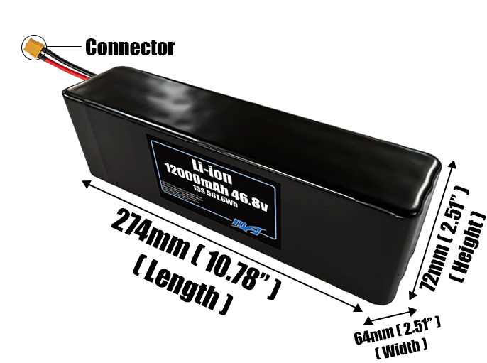 Li-ion 12000mAh 13S3P 46.8v