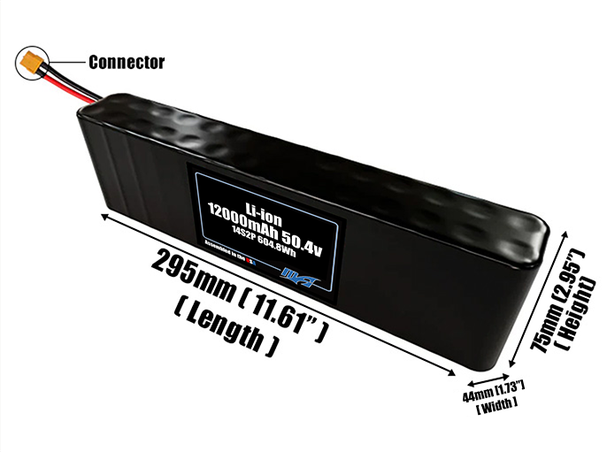 Li-ion 12000mAh 14S2P 50.4v Battery Pack