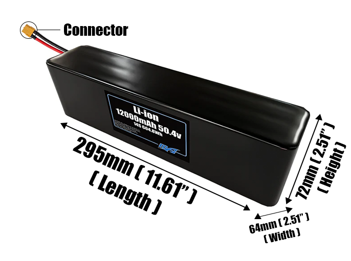 Li-ion 12000mAh 14S3P 50.4v