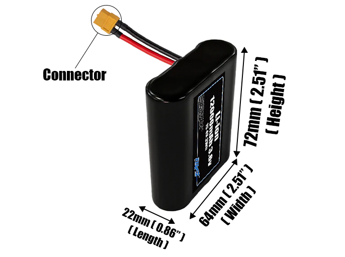 Li-ion 12000mAh 1S3P 3.6v