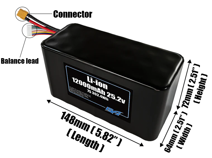 Li-ion 12000mAh 7S3P 25.2v