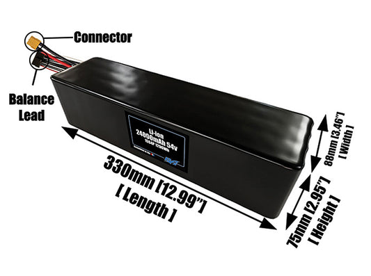 Li-ion 24000mAh 15S4P 54v Battery Pack