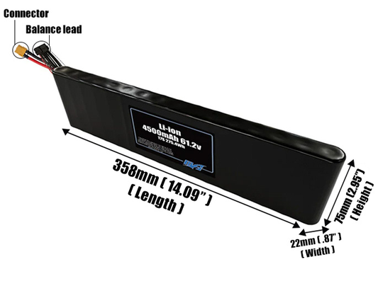 Li-ion 4500mAh 17S 61.2v Battery Pack