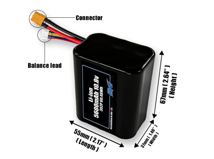 Li-ion 5600mAh 3S2P 10.8v