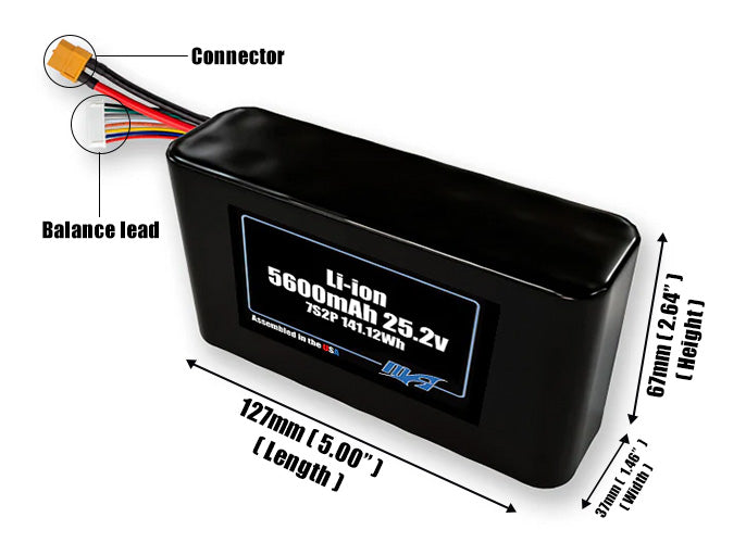 Li-ion 5600mAh 7S2P 25.2v