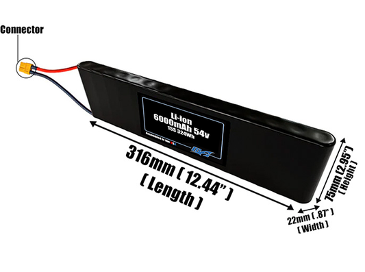 Li-ion 6000mAh 15S 54v Battery Pack