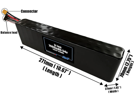 Li-ion 7000mAh 15S2P 54v Battery Pack