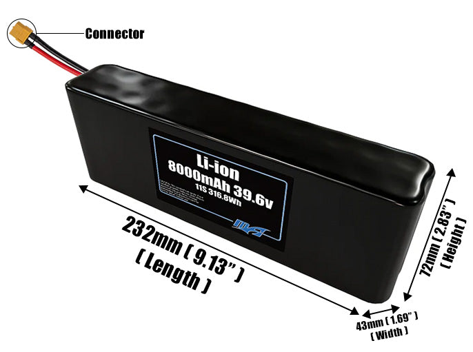 Li-ion 8000mAh 11S2P 39.6v