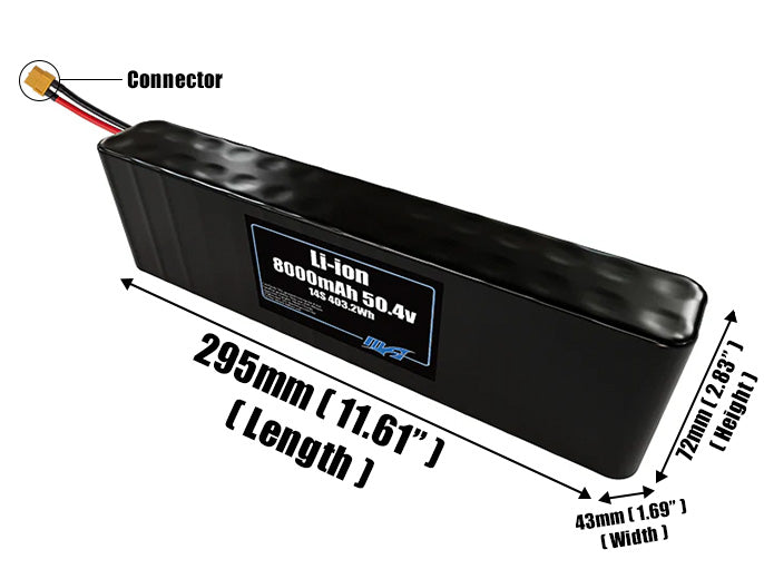 Li-ion 8000mAh 14S2P 50.4v