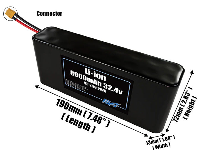 Li-ion 8000mAh 9S2P 32.4v