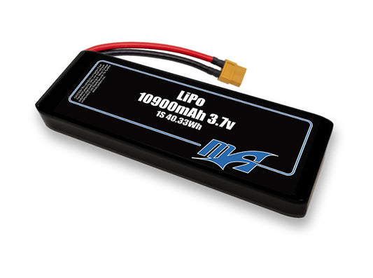 A MaxAmps LiPo 10900mAh 1S 2P 3.7 volt battery pack