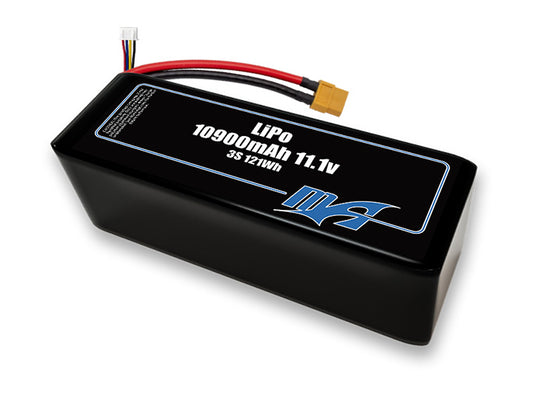 A MaxAmps LiPo 10900mAh 3S 2P 11.1 volt battery pack