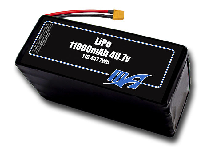 A MaxAmps LiPo 11000mAh 11S 40.7 volt battery pack