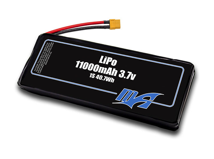 A MaxAmps LiPo 11000mAh 1S 3.7 volt battery pack