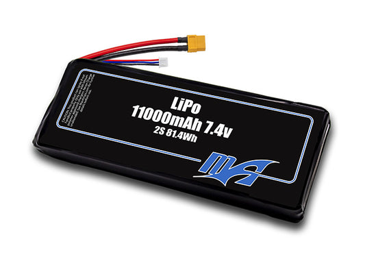 A MaxAmps LiPo 11000mAh 2S 7.4 volt battery pack