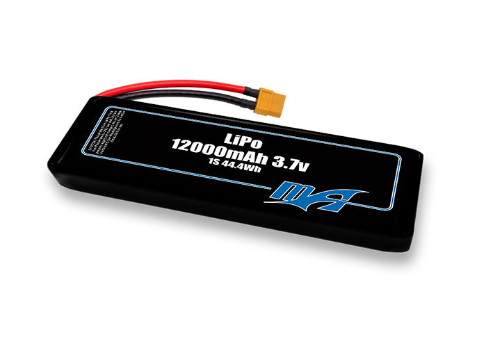 A MaxAmps LiPo 12000mAh 1S 2P 3.7 volt battery pack