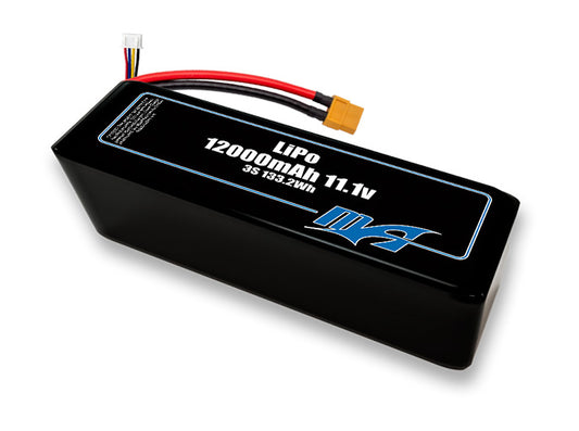 A MaxAmps LiPo 12000mAh 3S 2P 11.1 volt battery pack